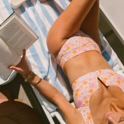 Deep V Bikini Top, Darling Pink -Swimwear Specialty Shop 369A0482final