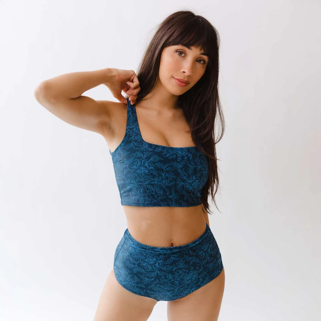 Mykonos Navy Olivia Swim Crop 5 Mykonos Navy Olivia Swim Crop - Image 5