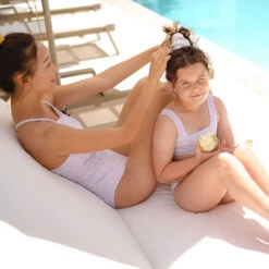 Mini Olivia Two-Piece Set, Lilac Stripe -Swimwear Specialty Shop 369A0739final