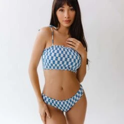 Smocked Swim Crop, Blue Checkers 15 Smocked Swim Crop, Blue Checkers -Swimwear Specialty Shop 369A0764final 6cdcff27 f627 49fc a30c 81c6d8614cd5