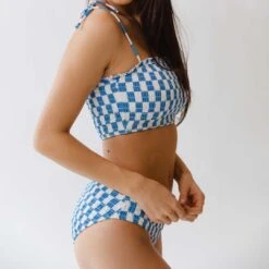 Smocked Swim Crop, Blue Checkers 16 Smocked Swim Crop, Blue Checkers -Swimwear Specialty Shop 369A0778final 935b4c2a 5910 4cd7 ab93 233cf590d548
