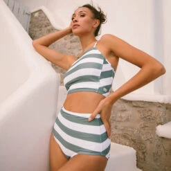 Horizon Sage High-Waisted Bottoms -Swimwear Specialty Shop 369A0887