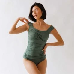 Sea Salt Off Shoulder One-Piece -Swimwear Specialty Shop 369A1801