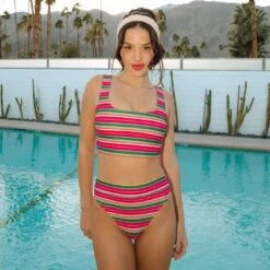 Summer Stripe Almost Cheeky Bottoms -Swimwear Specialty Shop 369A2097final 725cd5e4 65e1 423a b620 07333086b9a2