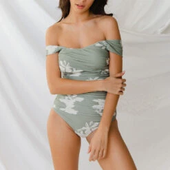 Paradise Lost Off Shoulder One-Piece -Swimwear Specialty Shop 369A2798final