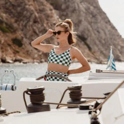 Rise Bralette, Check Mate 24 Rise Bralette, Check Mate -Swimwear Specialty Shop 369A2832final