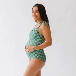 The Natalie One-Piece, Green Check 10 The Natalie One-Piece, Green Check -Swimwear Specialty Shop 369A2986final
