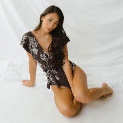 The Cape One-Piece, Chocolate Fern -Swimwear Specialty Shop 369A3998final