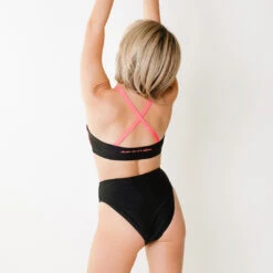 Kelsey High Cut Bottoms, Black -Swimwear Specialty Shop 369A4033final