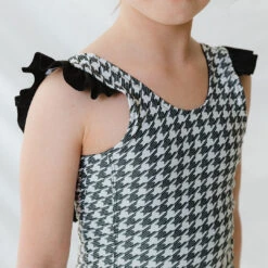 Mini Ruffle One-Piece, Houndstooth -Swimwear Specialty Shop 369A4389final