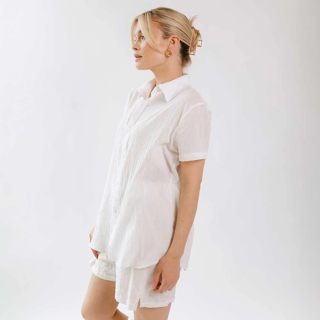 Cabana Shirt, White 2 Cabana Shirt, White - Image 2