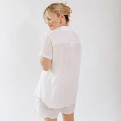 Cabana Shirt, White 12 Cabana Shirt, White -Swimwear Specialty Shop 369A4624final