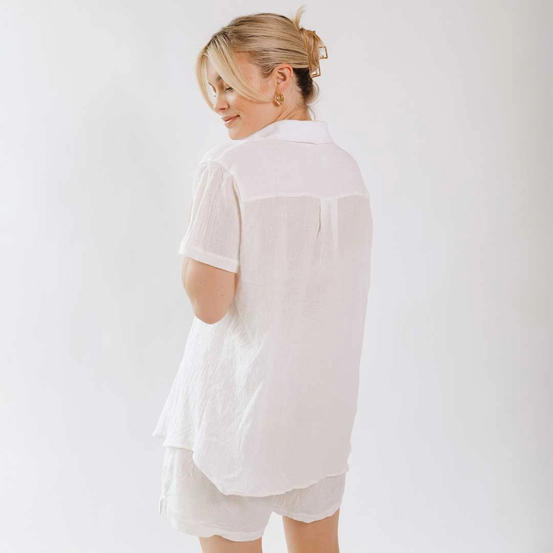 Cabana Shirt, White 3 Cabana Shirt, White - Image 3
