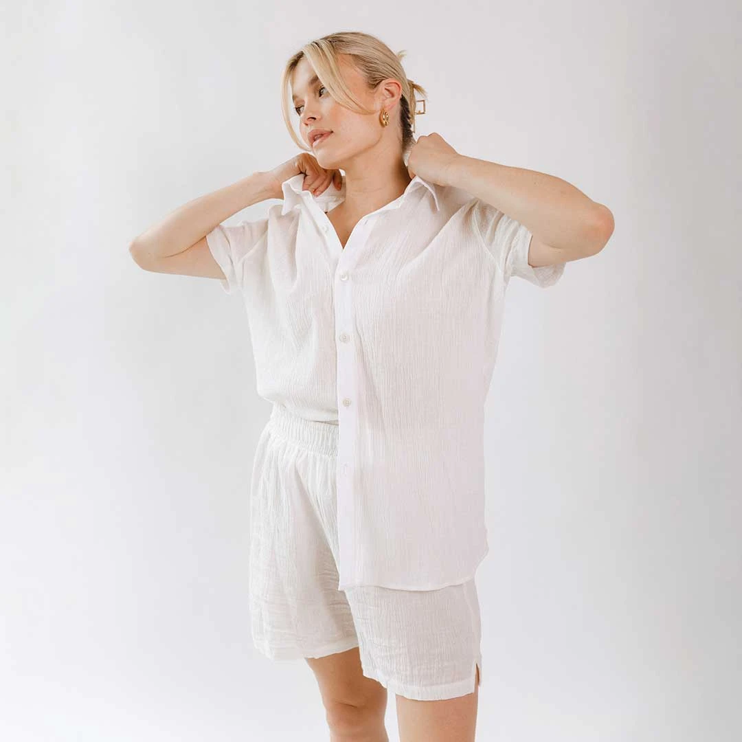 Cabana Shirt, White 1 Cabana Shirt, White