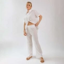 Cabana Pants, White -Swimwear Specialty Shop 369A4706final