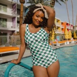 Deep End One-Piece, Check Mate -Swimwear Specialty Shop 369A5698final