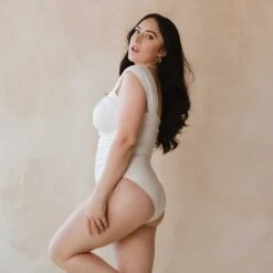 Ivory Off Shoulder One-Piece -Swimwear Specialty Shop 369A7381final