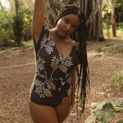 The Cape One-Piece, Chocolate Fern