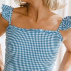 Hamptons One-Piece, Bluebell -Swimwear Specialty Shop 369A7854final