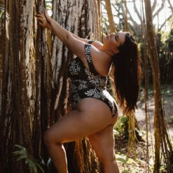 Chocolate Fern Off Shoulder One-Piece -Swimwear Specialty Shop 369A8045final