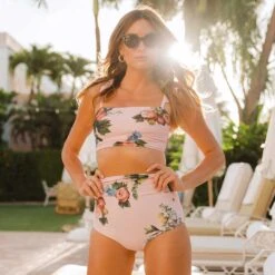 Rose Pink Bella Crop Top 10 Rose Pink Bella Crop Top -Swimwear Specialty Shop 369A8075final