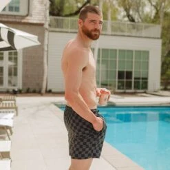 Wind And Sea Shorts 5" Inseam, Slate Checkers -Swimwear Specialty Shop 369A8109final a7b08b31 4165 4a21 b02c 0770d2d57614