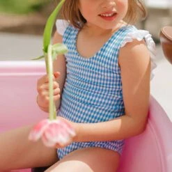 Mini Ruffle One-Piece, Bluebell -Swimwear Specialty Shop 369A8283final 69fb6427 09a4 494c ae63 4f89d96156cb
