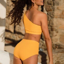 Groove Icon Swim Crop, Marigold 11 Groove Icon Swim Crop, Marigold -Swimwear Specialty Shop 369A8625final