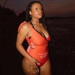 Belle One-Piece, Pink Lily -Swimwear Specialty Shop 369A8943final