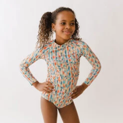 Mini Rash Guard Two-Piece Set, Athens Sunset -Swimwear Specialty Shop 369A9580final