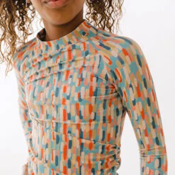 Mini Rash Guard Two-Piece Set, Athens Sunset -Swimwear Specialty Shop 369A9593final