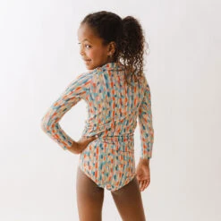 Mini Rash Guard Two-Piece Set, Athens Sunset -Swimwear Specialty Shop 369A9612final