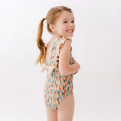 Mini Ruffle One-Piece, Athens Sunset -Swimwear Specialty Shop 369A9943final