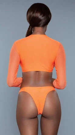 Be Wicked Cardi Two Piece Swimsuit -Swimwear Specialty Shop BW 1980 orange back 2020JUN23576