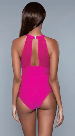 Be Wicked Briella One Piece Swimsuit -Swimwear Specialty Shop BW 1984 fuchsia back 2020JUN23576