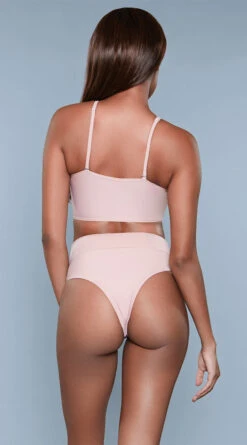 Be Wicked Chanity High Waist Bikini Swimsuit 7 Be Wicked Chanity High Waist Bikini Swimsuit -Swimwear Specialty Shop BW 1986 pink back 2020JUN23576