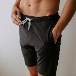 Wind And Sea Shorts, Black -Swimwear Specialty Shop BlackTrunks Web2