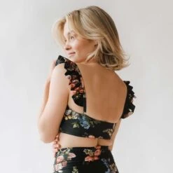 Rose Black Bella Crop Top -Swimwear Specialty Shop DSC03566finnal