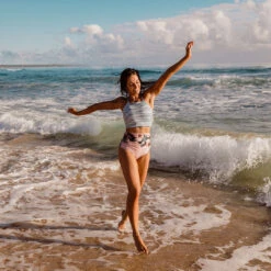 Darling Stripe Switchback Swim Crop -Swimwear Specialty Shop Darling Stripe Switchback5