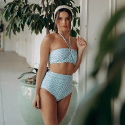 Echo Swim Top, Mod Blue -Swimwear Specialty Shop ECHO BLUE 1