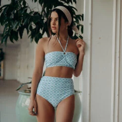 Echo Swim Top, Mod Blue -Swimwear Specialty Shop ECHO BLUE 3