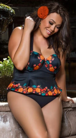 Yandy Plus Size Basic Black Bikini Bottom