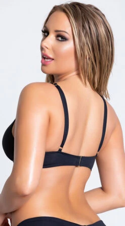 Yandy Morganite Glow Peek-A-Boo Bikini Top -Swimwear Specialty Shop EY 4031T TOP BLACK PS04042019 20