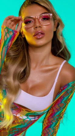 Yandy Morganite Glow Peek-A-Boo Bikini Top -Swimwear Specialty Shop EY 4031T TOP PRIDE PS05292020 2