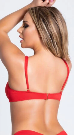 Yandy Morganite Glow Peek-A-Boo Bikini Top -Swimwear Specialty Shop EY 4031T TOP RED PS04042019 11
