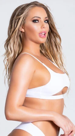 Yandy Morganite Glow Peek-A-Boo Bikini Top -Swimwear Specialty Shop EY 4031T TOP WHITE PS04042019 14