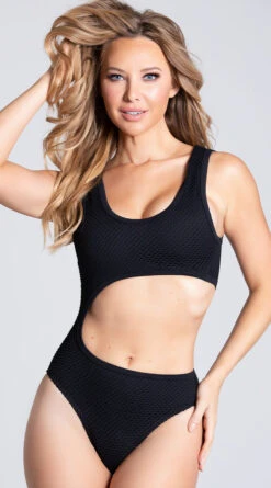 Yandy Cod In The Act Monokini Swimsuit -Swimwear Specialty Shop EY 4146 BLACK PS01172020 1