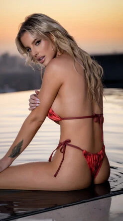 Yandy Do Or Dye String Bikini Bottom -Swimwear Specialty Shop EY 4165B 4 YANDY BRENNAH BLACK 2022