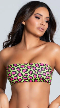 Yandy She Got Jungle Fever Swimsuit Top -Swimwear Specialty Shop EY 4174T TOP PINK PS01282020 12