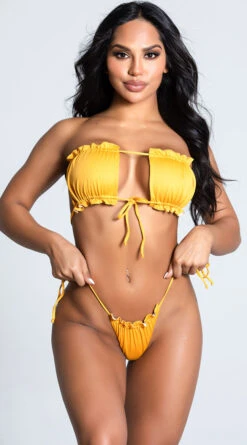 Yandy Stay Current Bikini Bottom -Swimwear Specialty Shop EY 4208T 4208B YELLOW 2 PS12172020